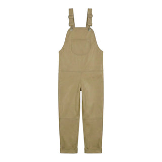 Oversmalls Nappa Leather Overalls Khaki by Fille Garçon