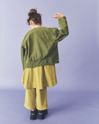 Artemis Overdye Denim Jacket Acid Green