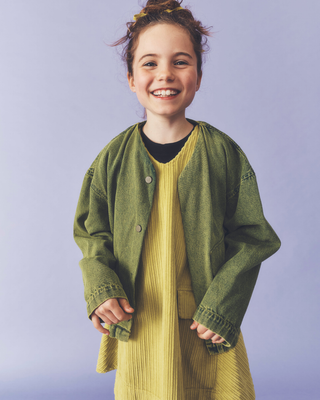 Artemis Overdye Denim Jacket Acid Green