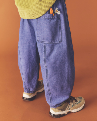Manu Overdye Denim Trousers Lilac