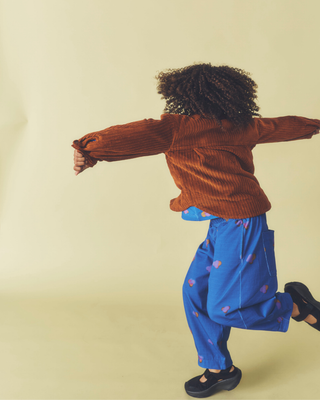Manu Monobloom Jersey Barrel Leg Trousers