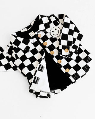 Smiley Checkered Shacket