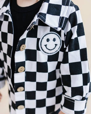 Smiley Checkered Shacket