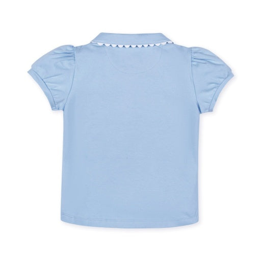 Organic Puff Sleeve Polo by Hope & Henry, view 3