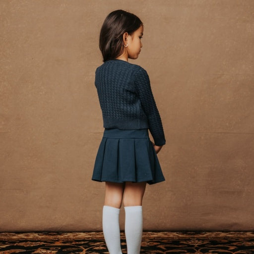 Ponte Pleated Skort by Hope & Henry, view 8