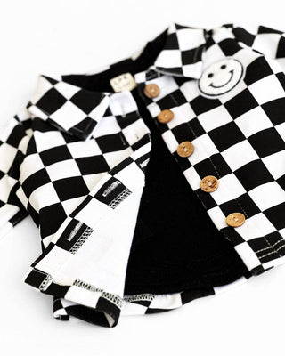 Smiley Checkered Shacket