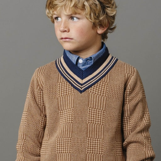 Organic Intarsia Cricket Sweater by Hope & Henry, view 5