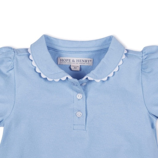 Organic Puff Sleeve Polo by Hope & Henry, view 4