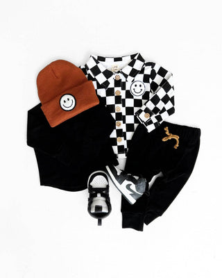 Smiley Checkered Shacket