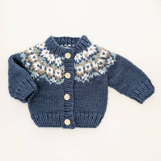 Fairisle Slate Cardigan