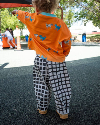 Black & White Grid Pant