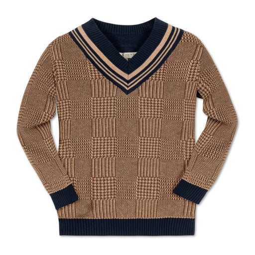 Organic Intarsia Cricket Sweater by Hope & Henry, view 2