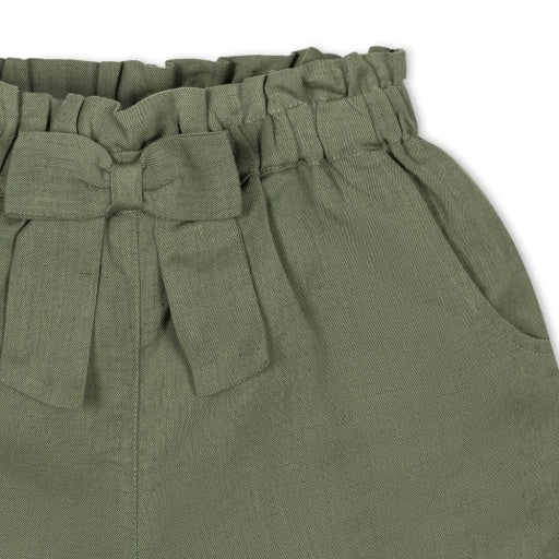 Linen Paper Bag Shorts by Hope & Henry, view 4