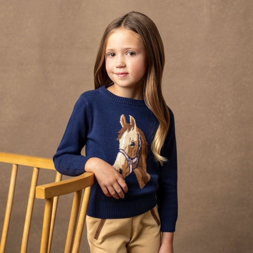 Horse Intarsia Sweater by Hope & Henry