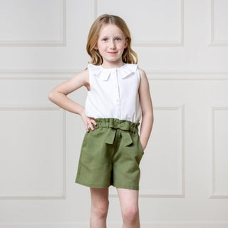Linen Paper Bag Shorts