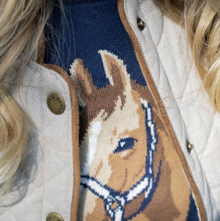 Horse Intarsia Sweater