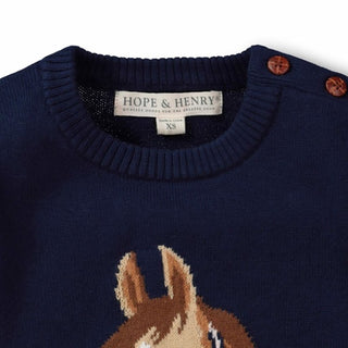 Horse Intarsia Sweater