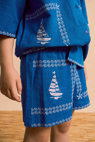 Barcos Embroidered Shorts