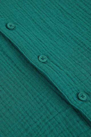 Bruno Emerald Button Up Short Sleeve Shirt