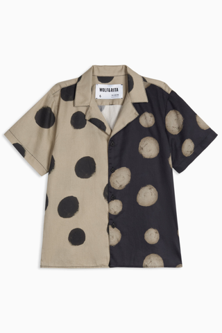 Bruno Polka Mocha Blouse