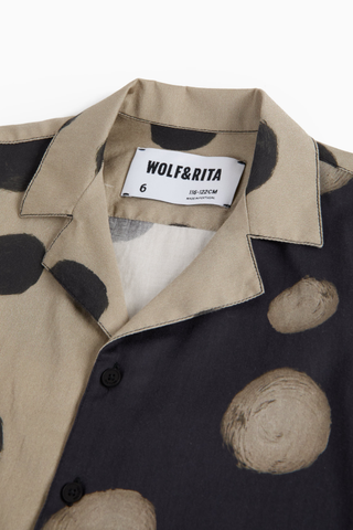 Bruno Polka Mocha Blouse