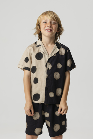 Bruno Polka Mocha Blouse