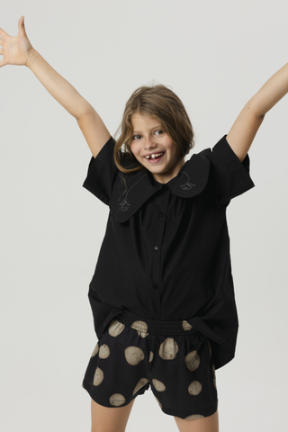 Augusto Polka Black Shorts