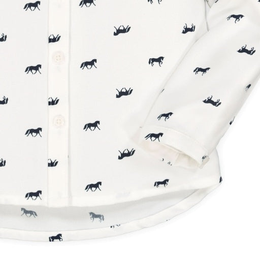 Organic Peter Pan Collar Top by Hope & Henry, view 4