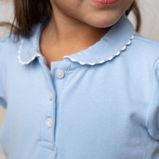 Organic Puff Sleeve Polo by Hope & Henry, view 6