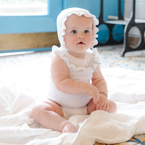 Organic Ruffle Sweater Romper by Hope & Henry