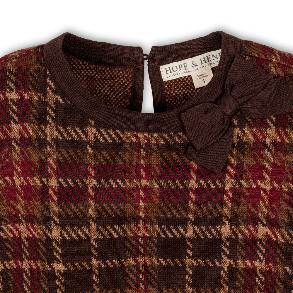 Organic Bow Sweater Dress by Hope & Henry, view 3
