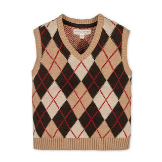 ARCHIVE — Organic Argyle Sweater Vest