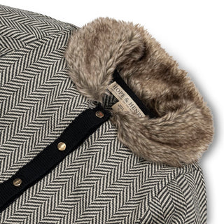 Faux Fur Cardigan and Skirt Organic Sweater